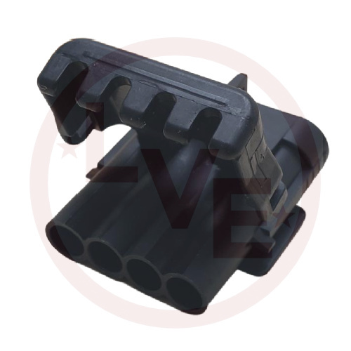 PACKARD 12020830 CONNECTOR 4 POS MALE W/P SEALED BLACK