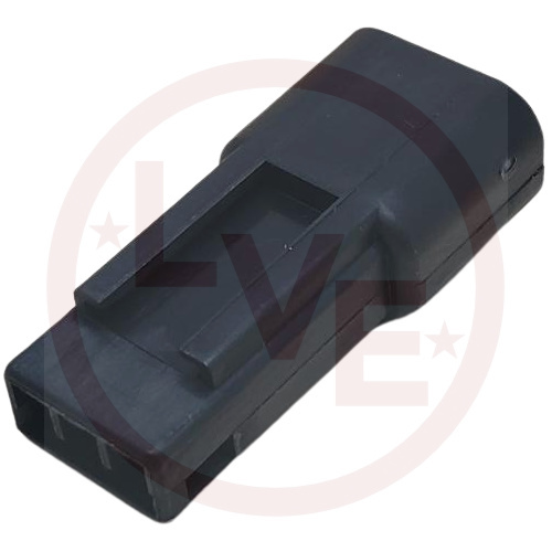 CONNECTOR 3 POS MALE BLACK M/P HSG