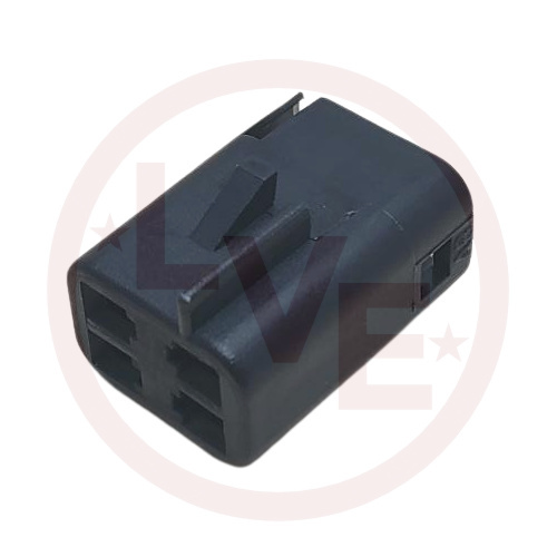 CONNECTOR 4 POS FEMALE M/P 150 SERIES BLACK