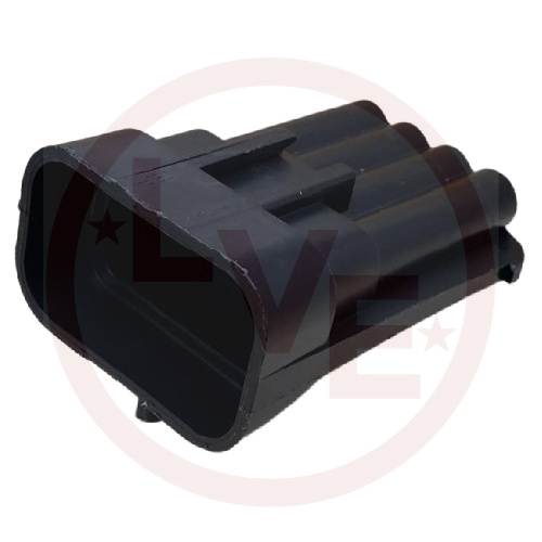 APTIV 12047931-B CONNECTOR 8 POS DOUBLE ROW MALE M/P BLACK