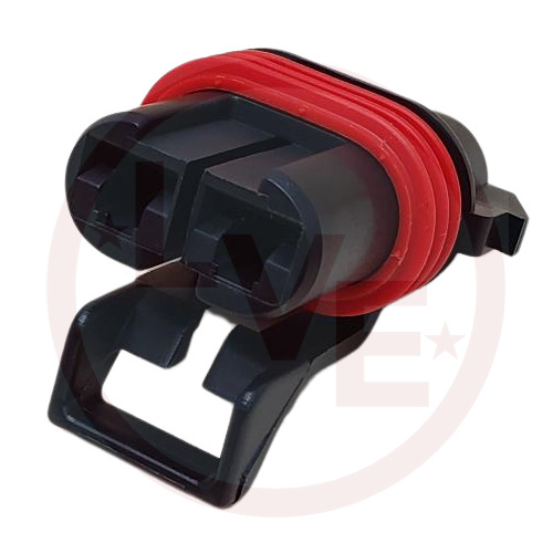 PACKARD 12052613-B CONNECTOR 2 POS FEMALE ASM METRI-PACK 480 SERIES BLACK