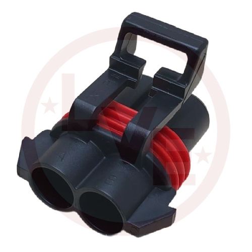 PACKARD 12052613-B CONNECTOR 2 POS FEMALE ASM METRI-PACK 480 SERIES BLACK