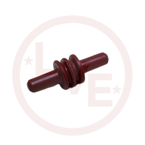 CONNECTOR CAVITY PLUG 1 POS MALE DARK RED