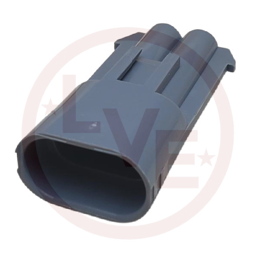 CONNECTOR 2 POS MALE METRI-PACK 280 SERIES GRAY