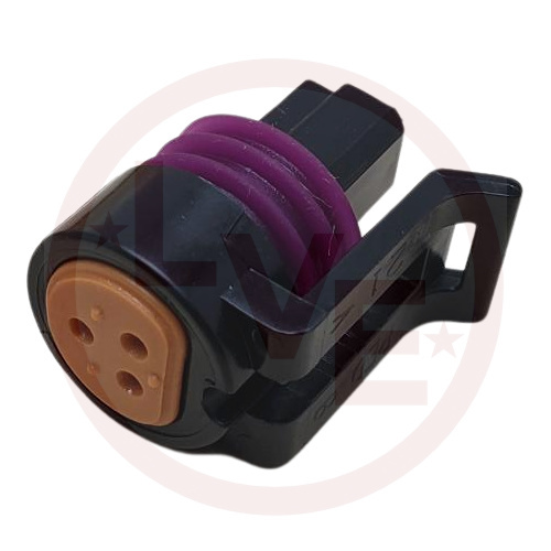 PACKARD 12110192 CONNECTOR 3 POS FEMALE METRI-PACK 150 SERIES SEALED BLACK