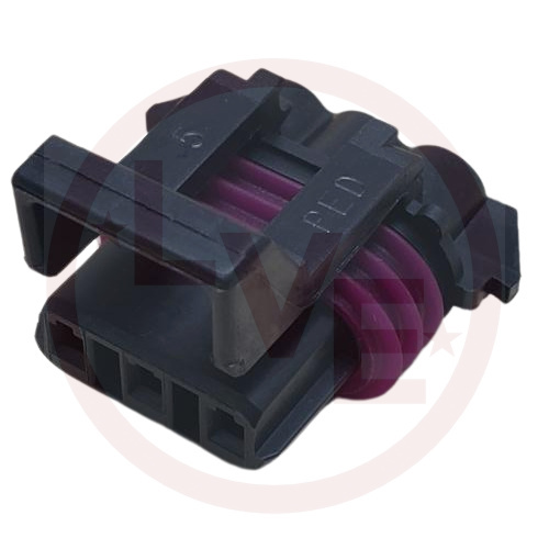 PACKARD 12110293 CONNECTOR 3 POS FEMALE METRI-PACK 150 SERIES BLACK ASM
