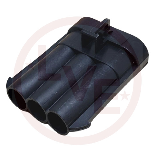 PACKARD 12124686 CONNECTOR 3 POS MALE METRI-PACK 630 SERIES BLACK