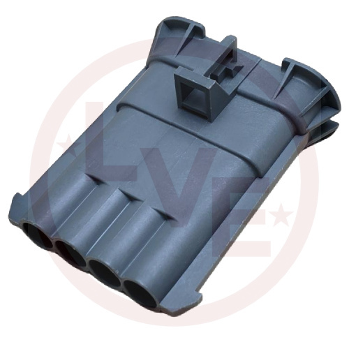 PACKARD 12129600 CONNECTOR 4 POS MALE METRI-PACK 280 SERIES GRAY