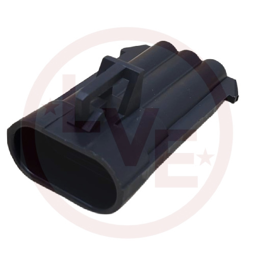 APTIV 12129615 CONNECTOR 3 POS MALE METRI-PACK 150 SERIES BLACK