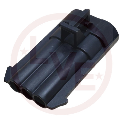 APTIV 12129615 CONNECTOR 3 POS MALE METRI-PACK 150 SERIES BLACK