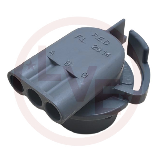 PACKARD 12160395 CONNECTOR 3 POS LAMP SOCKET ASM C2 BSE GRAY
