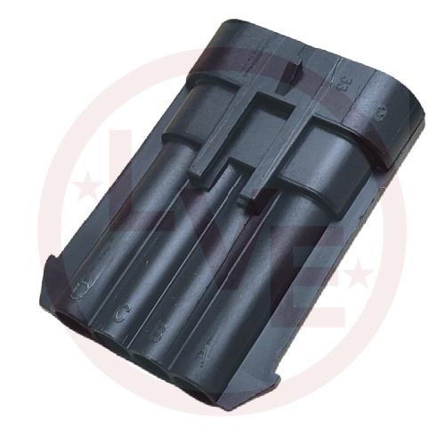 CONNECTOR 4 POS MALE METRI-PACK 150 SERIES BLACK