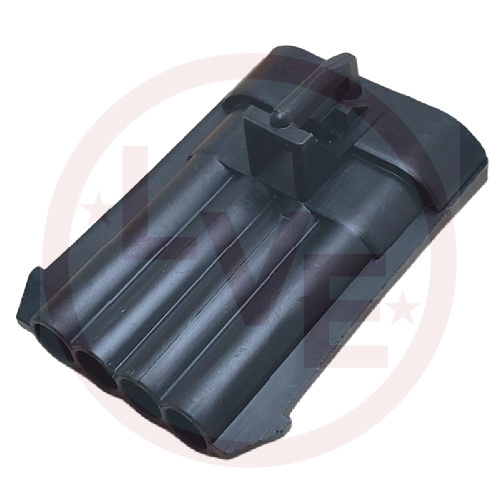 APTIV 12162102 CONNECTOR 4 POS MALE METRI-PACK 150 SERIES BLACK