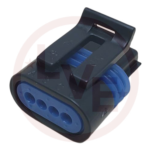 CONNECTOR 4 POS FEMALE METRI-PACK 150 SERIES BLACK