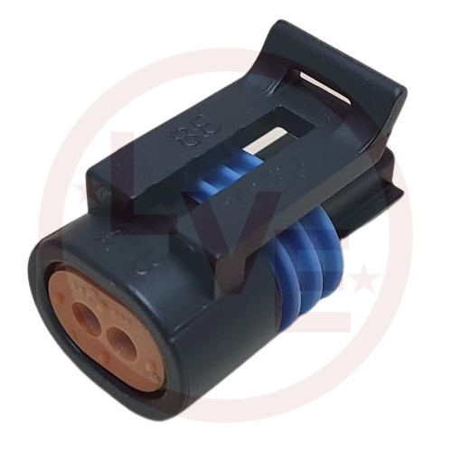 CONNECTOR 2 POS FEMALE METRI-PACK 150 SERIES BLACK