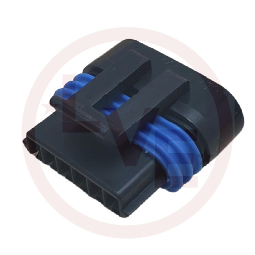 PACKARD 12162210-B CONNECTOR 6 POS FEMALE METRI-PACK 150 SERIES BLACK