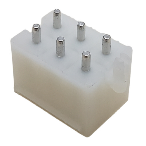 MOLEX 15-31-1066 CONNECTOR HEADER 6 POS SOCKET VERTICAL W/BEVELED PLASTIC PEG