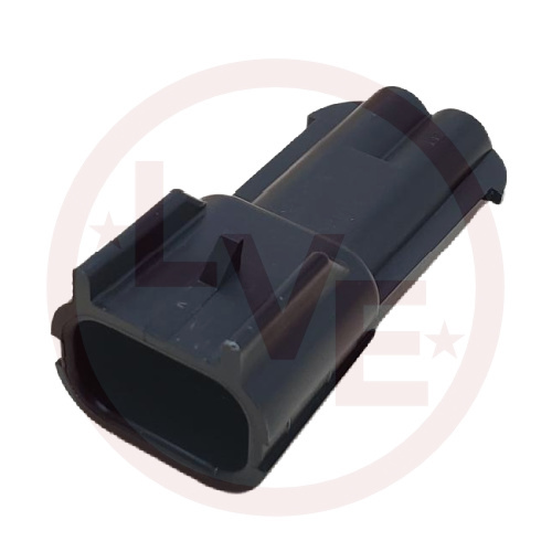 PACKARD 15300002 CONNECTOR 2 POS MALE METRI-PACK 280 SERIES BLACK