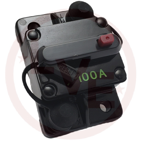 CIRCUIT BREAKER 100A 32V TYPE lll PUSH TO RESET PANEL MOUNT