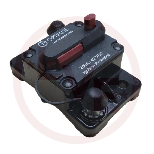 AUTOMOTIVE CIRCUIT BREAKER 200A 42VDC TYPE III IP67