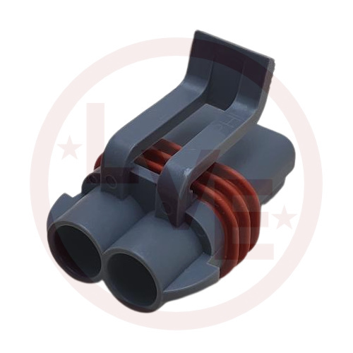 PACKARD 15332187 CONNECTOR 2 POS FEMALE METRI-PACK 280 SERIES GRAY