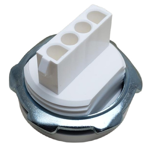 CONNECTOR 4 POS RECEPTACLE MALE/FEMALE HSG PNL MNT NYLON BULKHEAD