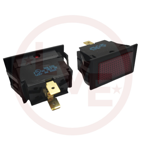 SOLICO 1650-4-05-13310 INDICATOR 125V RED INCAND PNL MT LIGHT