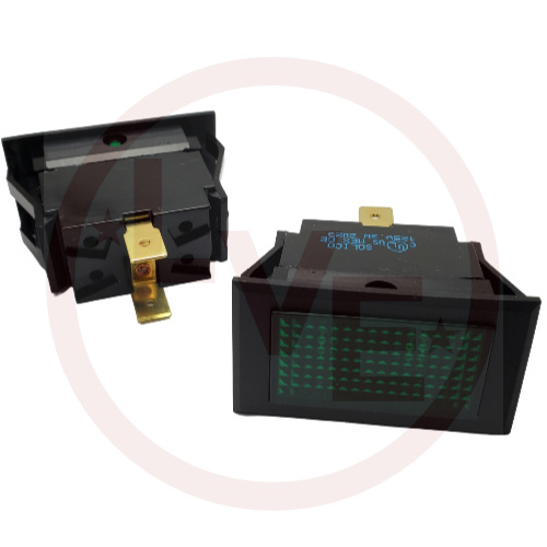 SOLICO 1650-4-05-13340 INDICATOR 125VAC GREEN NEON .250 Q.C.TABS PNL MT LIGHT