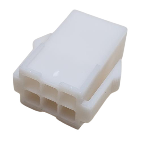 CONNECTOR PIN & SOCKET 6 POS RECEPTACLE HSG NATURAL