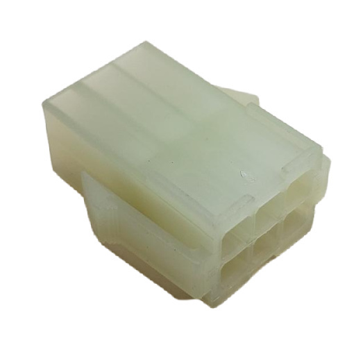 AMP 172331-1 CONNECTOR 6 POS RECEPTACLE HSG UNIV MATE-M-LOK NATURAL .163"P