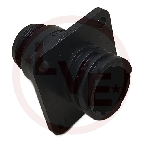AMP 182917-1 CONNECTOR 4 POS RECEPTACLE CPC SIZE 11 PANEL MOUNT BLACK