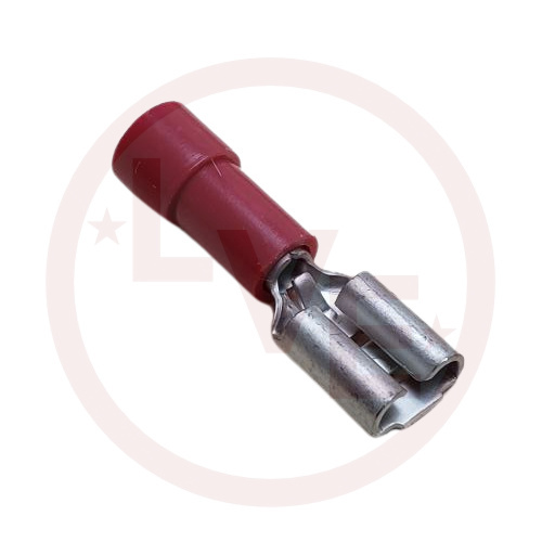 MOLEX 19017-0008 TERMINAL QDC FEMALE 18-22 AWG .187X.032 INSULATED RED INSULKRIMP