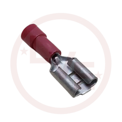 MOLEX 19017-0014 TERMINAL QDC FEMALE 22-18 AWG .250X.032 INSULATED RED INSULKRIMP
