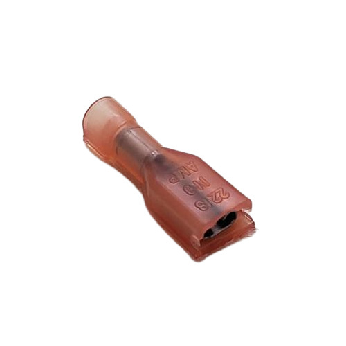 AMP 2-520081-2 TERMINAL QDC FEMALE FULLY INSULATED 22-18 AWG .110X.125 RED