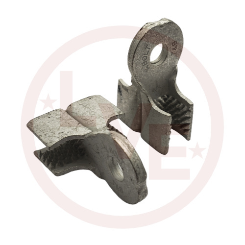 T&B 204210-1H TERMINAL RING DRAGON TOOTH DOUBLE SIDED 12-4 AWG 1/4" STUD NON-INSULATED