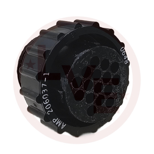 AMP 206037-1 CONNECTOR 16 POS PLUG HSG CPC SIZE 17 BLACK