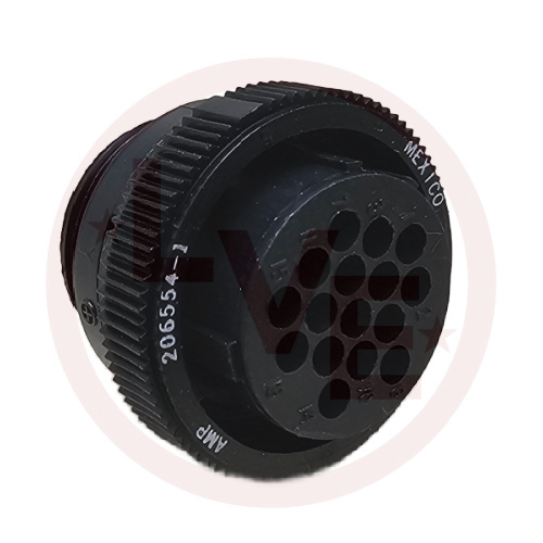 AMP 206554-1 CONNECTOR 16 POS PLUG HSG CPC (CIRCULAR PLASTIC) SIZE 23 BLACK