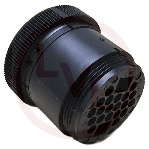 AMP 206612-1 CONNECTOR 22 POS PLUG HSG CPC (CIRCULAR PLASTIC) SIZE 23 BLACK