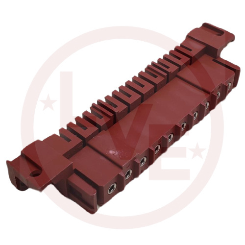 AMP 207613-6 CONNECTOR HEADER 10 POS VERTICAL .197"P BLACK