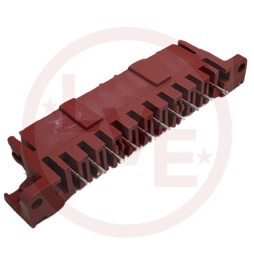 AMP 207613-6 CONNECTOR HEADER 10 POS VERTICAL .197"P BLACK