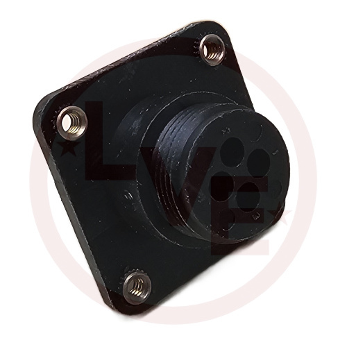 AMP 211102-1 CONNECTOR 4 POS RECEPTACLE HSG CPC (CIRCULAR PLASTIC) SIZE 11 BLACK