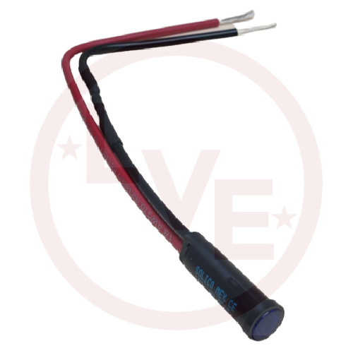 SOLICO 2112-1-20-20350 INDICATOR 14V AMBER LED 6" LEADS PNL LIGHT