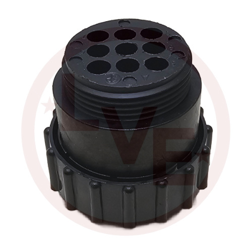 AMP 211768-1 CONNECTOR 9 POS PLUG HSG CPC (CIRCULAR PLASTIC) SIZE 17 BLACK