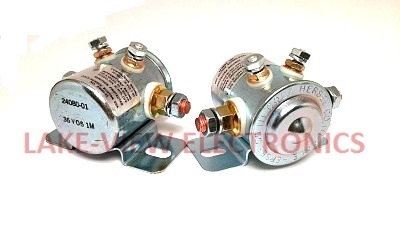 COLE HERSEE 24080-01 SOLENOID RELAY 36V 130 OHM CONT 4STUD UL