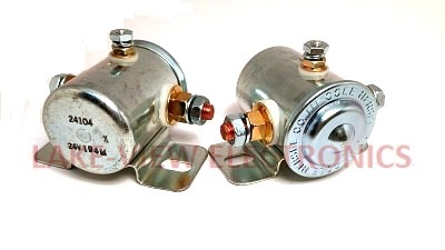 COLE HERSEE 24104 SOLENOID RELAY 24V 29 OHM INTMT 3STUD INSUL SPST