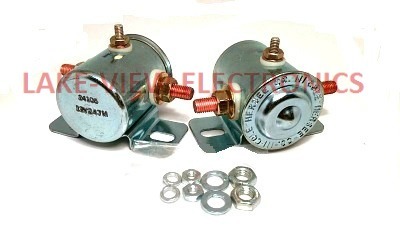 LITTELFUSE 24106 SOLENOID RELAY 12V 17.5 OHM CONT 3STUD GROUNDED SPST