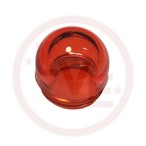 INDICATOR LENS CAP RED TRANSPARENT DOME