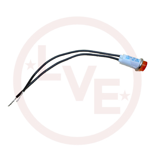 SOLICO 2952-1-11-38320 INDICATOR 250V AMBER NEON 6" LEADS PNL LIGHT
