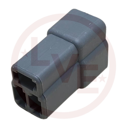 CONNECTOR 3 POS MALE 58 SERIES GRAY