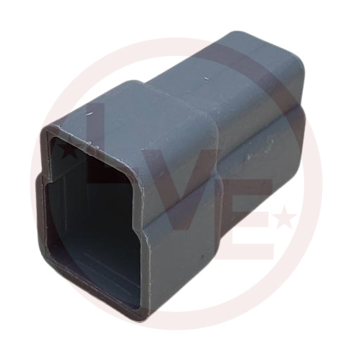 CONNECTOR 3 POS MALE 58 SERIES GRAY